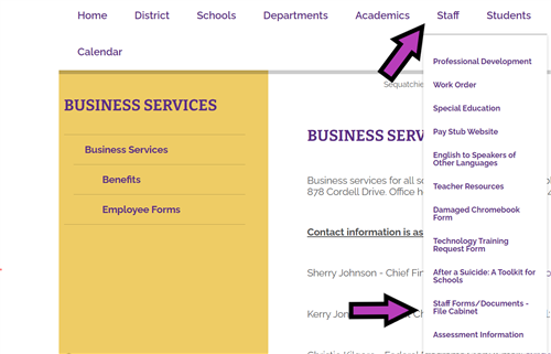 staff forms